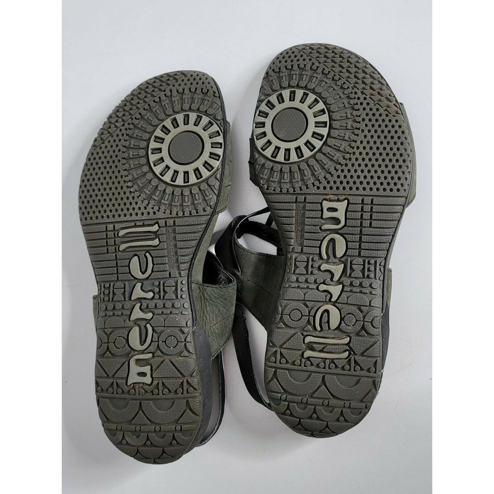 MERRELL Womens Size 7 Braided Black Slip On Strappy Sandals Shoes - Picture 7 of 8